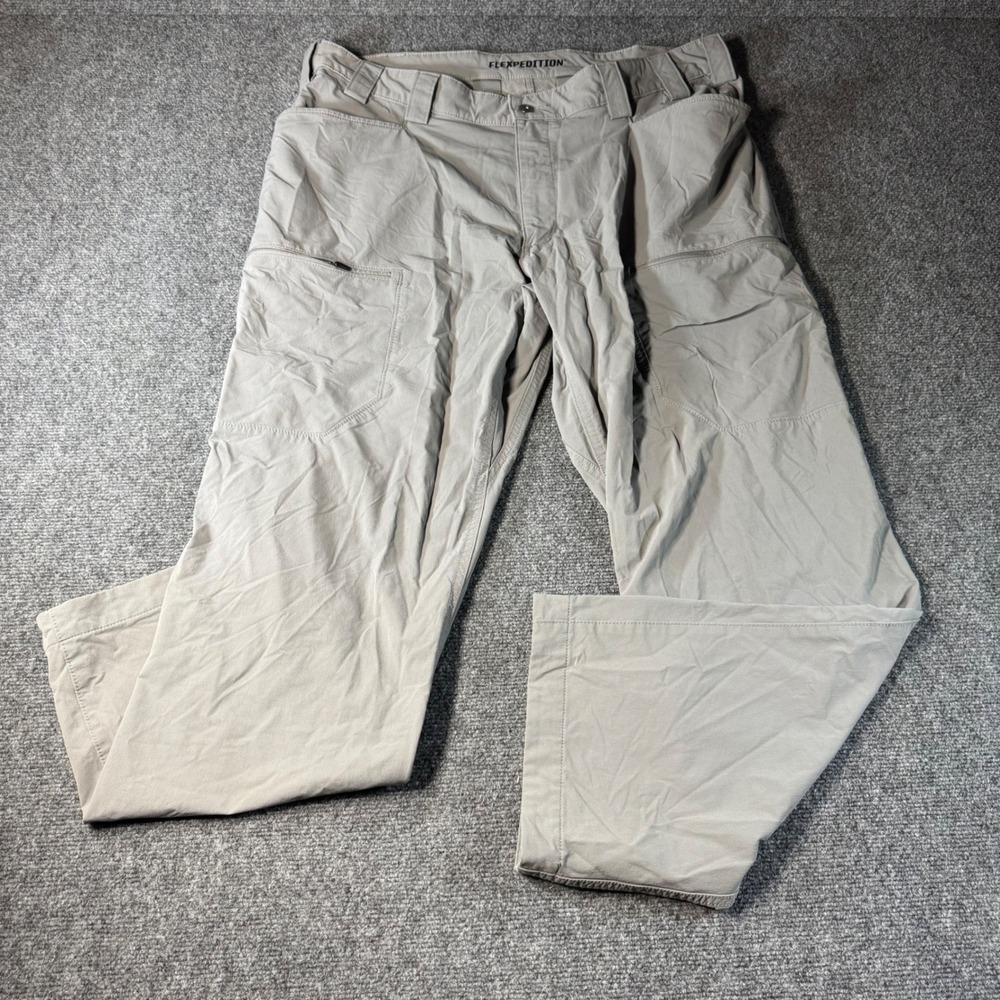 Duluth Trading Co Mens Flexpedition Relaxed Fit Gray Outdoor Cargo Pants 40x32